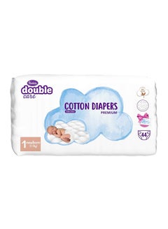 Buy Air Dry Premium Cotton Newborn 1 Size, 44 Baby Diaper - 20-Piece Water Wipes in UAE