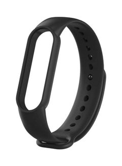 اشتري Replacement Silicone Strap For Xiaomi Mi Band 3/4/5/6 Black في السعودية