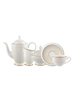 Buy 15-Piece Ivore Tea Set White in UAE