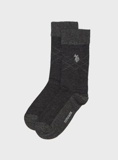 اشتري Pair Of Soft Comfortable Crew Socks أسود في الامارات