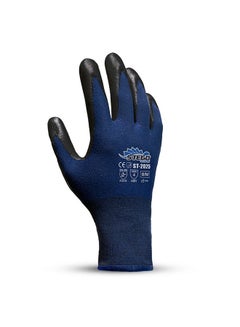 Buy Mechanical And Multipurpose Safety Gloves Black/Dark Blue in UAE