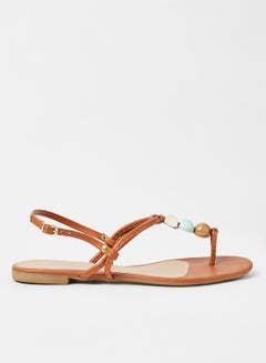 Buy Casual Plain Flat Sandals Multicolour in Saudi Arabia