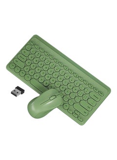 اشتري Wireless Keyboard With Mouse Green في الامارات