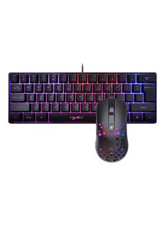 Buy Wired Gaming Keyboard With Mouse Black/Red/Blue in Saudi Arabia