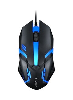 Buy Wired Gaming Mouse Black/Blue in Saudi Arabia