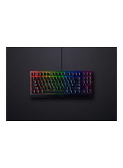 Buy BlackWidow V3 Tenkeyless TKL Mechanical Gaming Keyboard - Yellow Mechanical Switches, Linear & Silent, Chroma RGB Lighting, Compact Form Factor - Black in UAE