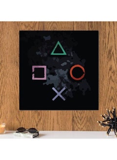 Buy PlayStation Themed Wall Art Multicolour 33x33cm in Saudi Arabia