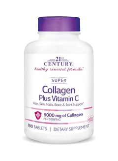 Buy Super Collagen Plus Vitamin C Supplements, 180 Count in UAE