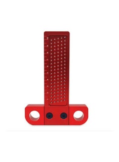 Buy Woodworking T-Shaped Hole Marking Ruler Red in UAE