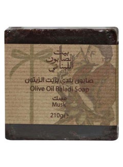 Buy Olive Oil Baladi Musk Soap Brown 210grams in UAE