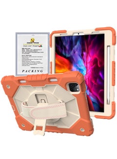 Buy Protective Case Cover for iPad Pro 11 2021/2020/2018/Air410.9 Orange/Beige in UAE