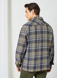TOMMY JEANS Oversized Checked Shirt Navy KSA | Riyadh, Jeddah