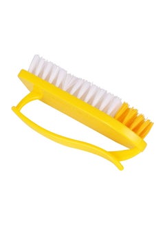 Buy Cloth Cleaning Scrub Brush Pointed Type Yellow 22x12x6.5cm in UAE