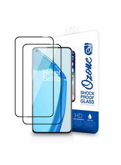 Buy Pack of 2 Tempered Glass Screen Protector For OnePlus 9R Black in UAE