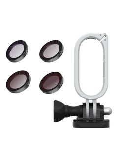 Buy 4-Piece Camera Filter Kit with Protective Frame Housing White/Black in UAE