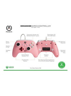 Buy Enhanced Wired Controller for Xbox Pink in Saudi Arabia