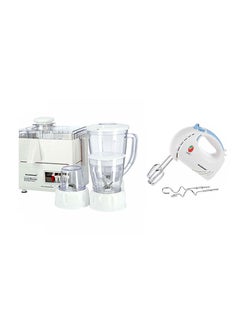 Buy Hand Mixer With 4-In-1 Food Processor And Multifuntion Blender 150.0 W OMHM2348/OMSB2137/Bundle White in UAE
