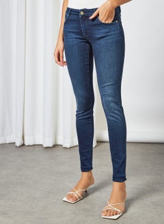 Buy Skinny Fit Jeans Dark Blue in UAE