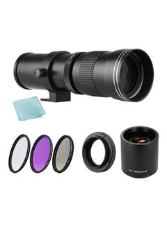 اشتري Telephoto Zoom Lens With T2-EOS Adapter Ring Black في الامارات