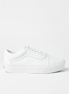 Buy Old Skool Platform Sneakers White in Saudi Arabia