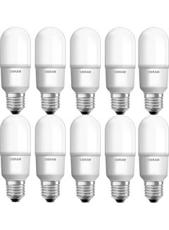 اشتري 10-Piece LED E27 Screw Lamp Bulb Pack Cool White في الامارات