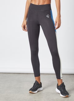 Buy Activewear Colorblock Tights Black in UAE