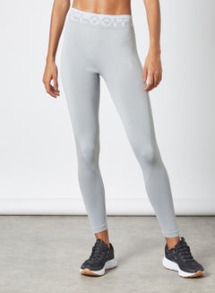 اشتري Activewear Slogan Print Tights Grey في الامارات