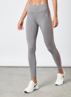 اشتري Activewear Contrast Piping Tights Grey في الامارات