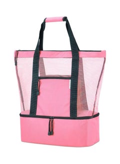 Buy Mesh Large Beach Tote Zipper with Insulated Cooler Bag in Egypt