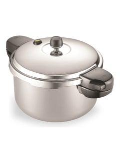 Buy Stainless Steel Pressure Cooker Silver 4.5Liters in UAE