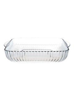 Buy Glass Square Platter Clear in Saudi Arabia