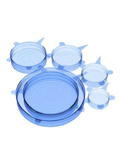 Buy 6 Pcs Silicone Stretch Lid   Durable Expandable Food Saver Cover For Bowel Can Cup Multicolour in Egypt