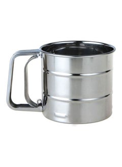 اشتري Kitchen Aid Flour Sifter One Hand With Sifter Meshes Cup Flour Silver في مصر