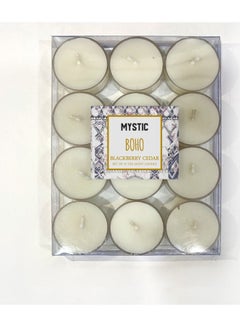 Buy 12-Piece Scented Tea Light Candle White 217grams in UAE