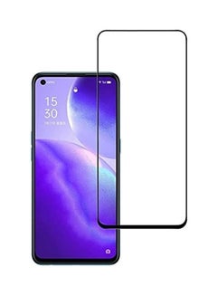 Buy Tempered Glass Screen Protector For Oppo Reno5 / Reno5 Z 5G Black/Clear in Saudi Arabia