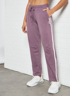 اشتري Activewear Side Tape Sweatpants Purple في الامارات