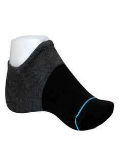 Buy Comfortable Casual Ankle Socks Black/Grey in Saudi Arabia