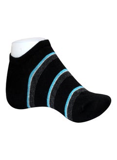 Buy Comfortable Casual Ankle Socks Black/Blue in Saudi Arabia