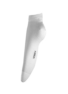 اشتري Comortable Plin Ankle Socks Packet 3*1 أسود/ أبيض/ رمادي في السعودية