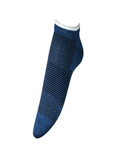 Buy Casual Ankle Socks Blue/Black in Saudi Arabia
