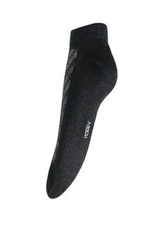 Buy Casual Ankle Socks Black/Grey in Saudi Arabia