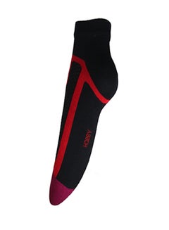Buy Casual Ankle Socks Black/Red/Pink in Saudi Arabia