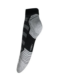 Buy Casual Ankle Socks Grey/Black in Saudi Arabia