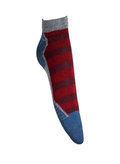 Buy Casual Ankle Socks Red/Blue in Saudi Arabia