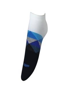 Buy Casual Ankle Socks White/Black/Blue in Saudi Arabia