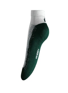 Buy Quilted Casual Ankle Socks White/Green in Saudi Arabia