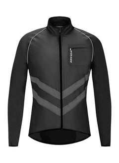 Buy Windproof Reflective Long Sleeves Bike Jacket L in Saudi Arabia