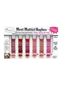 Buy 6-Piece Meet Matte Hughes Long Lasting Liquid Lipsticks Multicolour in UAE