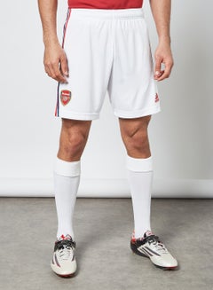 Buy Arsenal 21/22 Home Football Shorts White in Saudi Arabia