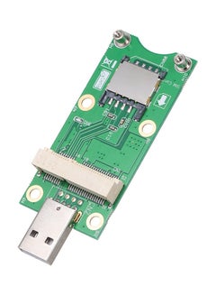 Buy Mini PCI-E To USB With Sim Card Adapter Card 3G/4G Module Multicolour in Saudi Arabia
